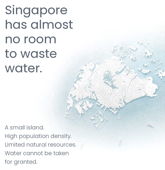 Roughly 730 square kilometres of land for six million people. Scarcity here is a question of area, not of rainfall.